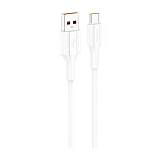 Καλώδιο Σύνδεσης USB 2.0 Foneng XS01 USB A σε USB C 3A 15W 1m Λευκό