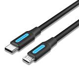 VENTION USB 2.0 C Male to Micro-B Male 2A Cable 2M Black (COVBH) (VENCOVBH)