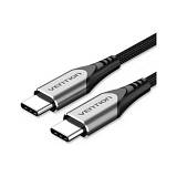 VENTION USB 2.0 C Male to C Male 5A Cable 1M Gray Flexible PVC Type (TRWHF) (VENTRWHF)