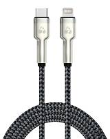 POWERTECH καλώδιο Lightning σε USB-C PTR-0200, PD 27W, 480Mbps, 1m, μαύρο/γκρι PTR-0200