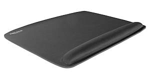 DELOCK mousepad για laptop με στήριγμα καρπού 12601, 320x420mm, μαύρο 12601