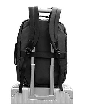 ARCTIC HUNTER τσάντα πλάτης 1500346 με θήκη laptop 15.6, 15L, μαύρη 1500346-BK