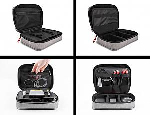 DELOCK θήκη οργάνωσης αξεσουάρ 18412, 23.5x17.5x6cm, υδροαπωθητική, γκρι 18412