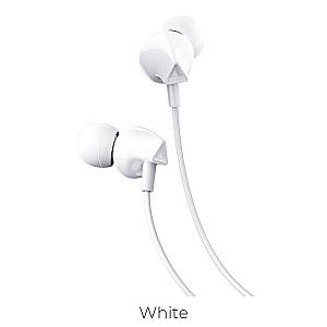 HOCO - M60 Stereo Wired Earphones Hands Free White