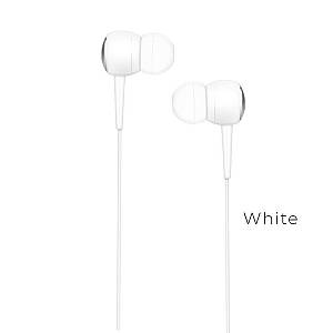 HOCO - M19 Stereo Wired Earphones Hands Free White