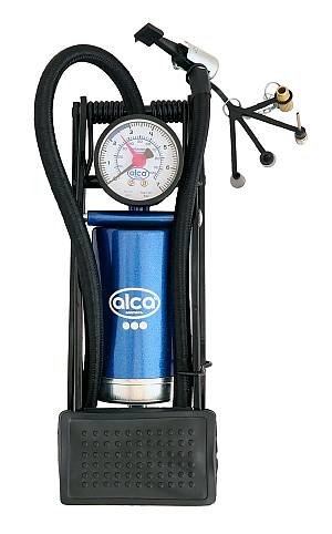 ALCA τρόμπα ποδιού 201200 με μανόμετρο, 100PSI, μπλε 201200