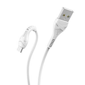 Hoco - X37 Cool Power Fast Charge Data Cable microUSB 2.4A 1m White