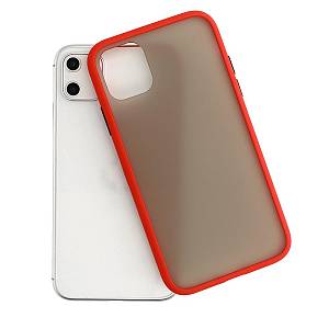 SAMSUNG Galaxy A10 - ΘΗΚΗ ΣΙΛΙΚΟΝΗΣ VENNUS COLOR BUTTON BUMPER RED