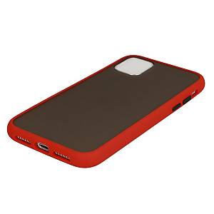 SAMSUNG Galaxy A10 - ΘΗΚΗ ΣΙΛΙΚΟΝΗΣ VENNUS COLOR BUTTON BUMPER RED