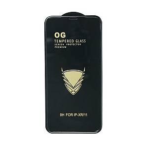 HUAWEI Y6p - ANTI SHOCK TEMPERED GLASS 9H Hardness 0,26mm BLACK