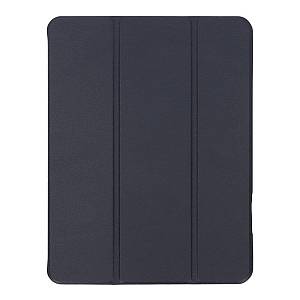Apple iPad Air 4 2020 10.9 - Triple Folding Leather Case with TPU Pen Slot Black
