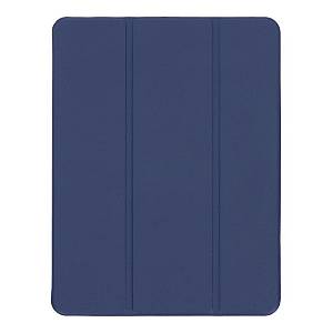 Apple iPad Air 4 2020 10.9 - Triple Folding Leather Case with TPU Pen Slot Dark Blue