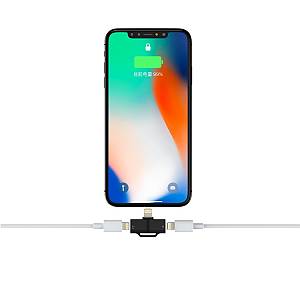 Devia - Smart series Adapter lightning to Dual lightning (aluminum alloy) Silver