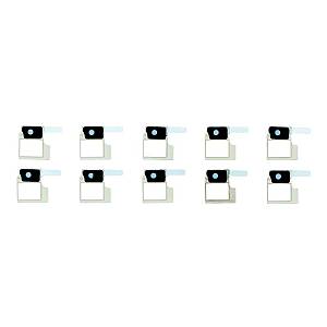 APPLE iPhone 8 Plus - Anti-dust mesh and frame for Battery Door Microphone 10pcs Black Original