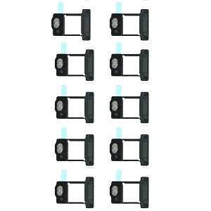 APPLE iPhone XR - Anti-dust mesh and frame for Battery Door Microphone 10pcs White Original