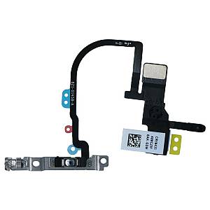 Apple iPhone XS - Power Button Flex Cable + Metal Bracket OEM