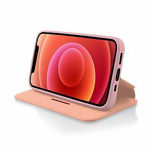 Apple iPhone 12 / 12 Pro - Θήκη Book Style Vintage Μαγνητική Ροζ