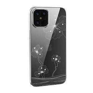 Apple iPhone 13 Pro - Devia Crystal Flora Series Case Silver
