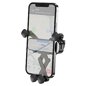 HOCO - CA102 Manner Car holder for air outlet Black Silver