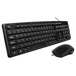 Rebeltec - Simson set wire keyboard + wire mouse black