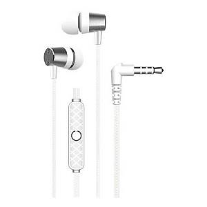 Devia - EM103 Wired earphones Kintone Metal jack 3,5mm White