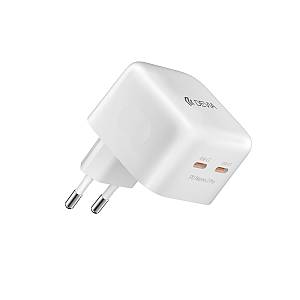 Devia - Wall charger Extreme PD 45W 2x USB-C white