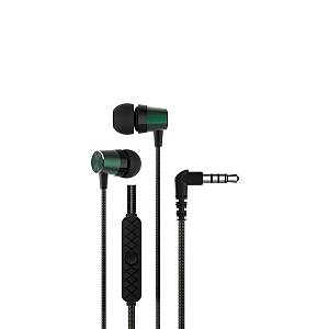 Devia - Wired Earphones Kintone Metal jack 3,5mm Green