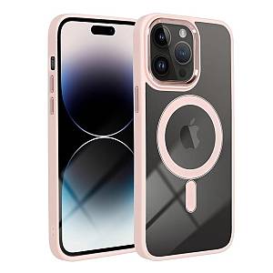 Apple iPhone 15 Plus - Silicon Case Magsafe Pink
