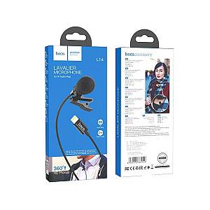 HOCO - L14 microphone for mobile audio plug for iPhone Lightning black