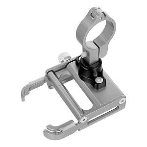 GUB - Bike holder for mobile phone G30 Aluminium Silver