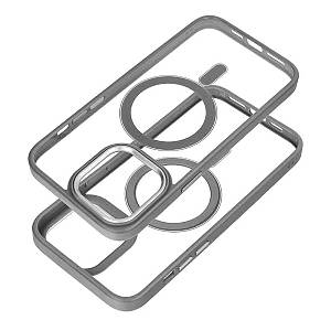 Apple iPhone 15 Plus - Silicon Case Magsafe Grey