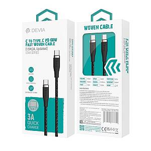 Devia - Cable Star EC320 PD Type C to Type C 1,5m 60W 3A white