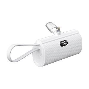 Forcell - F-ENERGY Power Plug F5K3 powerbank 5000mAh for Lightning 8-PIN PD 20W white