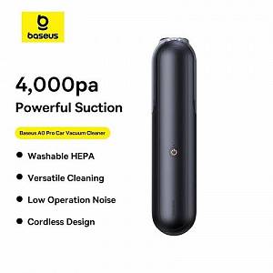 Baseus - Car Vacuum Cleaner A0 Pro (C30466500111-00) - Type-C, 2000mAh, 30W, 1.5A - Black