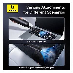 Baseus - Car Vacuum Cleaner A0 Pro (C30466500111-00) - Type-C, 2000mAh, 30W, 1.5A - Black