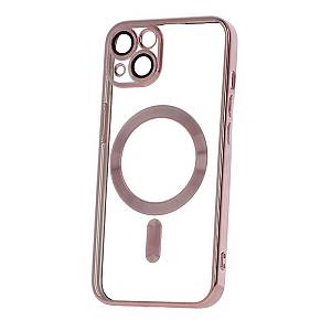 Apple iPhone 15 Pro - Color Chrome Magsafe case Rose Gold