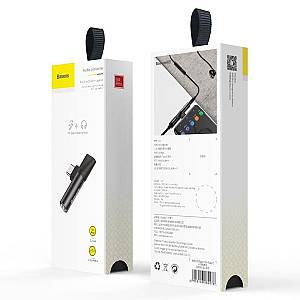 Baseus - Adapter L41 Type C to Type C Jack 3,5mm black