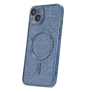 Apple iPhone 15 Pro - Glitter Chrome Magsafe case Blue