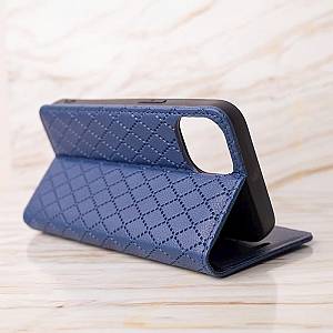 Apple iPhone 15 - Smart Caro Case Navy Blue