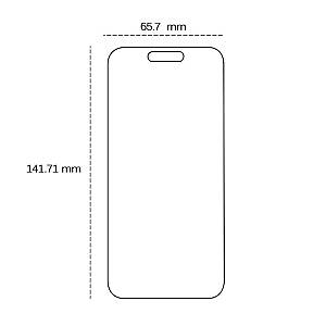 Apple iPhone 15 / 16 - Tempered glass 2,5D 9H