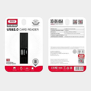 XO - Card reader 2 in 1 DK05A USB 2.0 black