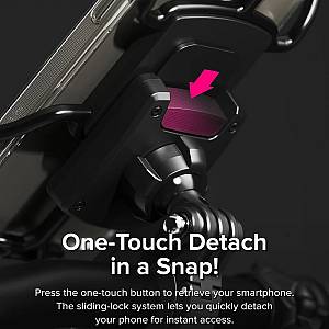 Ringke - Universal Adapter Quick & Go (2 pack) - Bike Holder Compatible, for Phone - Black