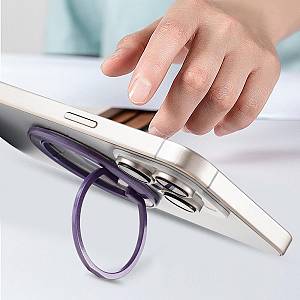 Techsuit - MagSafe Phone Ring (MPR2) - Round Shape, Aluminium Alloy - Silver