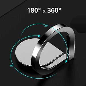 Techsuit - Phone Ring - Water Drop Design, 360° Rotation, 3M Adhesive, Matte Finish, Zinc Alloy - Pink