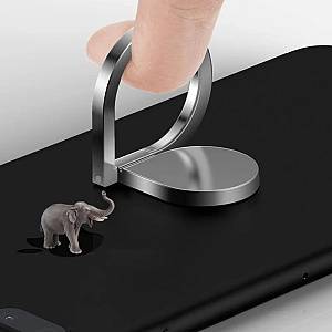 Techsuit - Phone Ring - Water Drop Design, 360° Rotation, 3M Adhesive, Matte Finish, Zinc Alloy - Pink