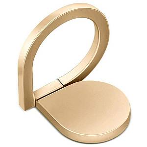 Techsuit - Phone Ring - Water Drop Design, 360° Rotation, 3M Adhesive, Matte Finish, Zinc Alloy - Gold