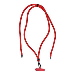 SWING (8mm) Phone lanyard, Phone pendant,adjustable length,cord length 165cm on the shoulder or neck red