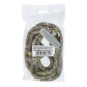 SWING (8mm) Phone lanyard, Phone pendant,adjustable length,cord length 165cm on the shoulder or neck grey-green-pink