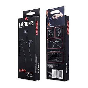 Maxlife - Wired earphones MXEP-01 jack 3,5mm black
