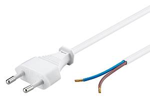 GOOBAY καλώδιο τροφοδοσίας 51345, 2x 0.75mm², 1.5m, λευκό 51345